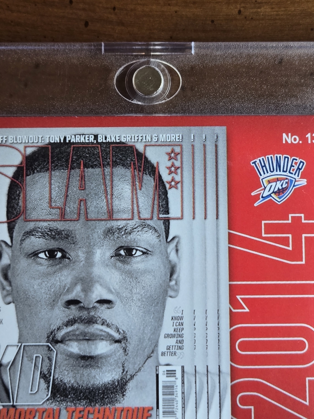 Kevin Durant NBA Hoops SLAM KD Immortal Technique Basketball Card - Red Border - Picture 14 of 15